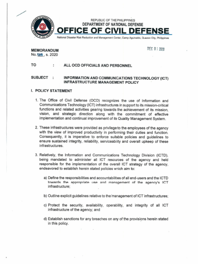 ICT Policy Violations & Sanctions | PDF | Prejudice (Legal Term ...
