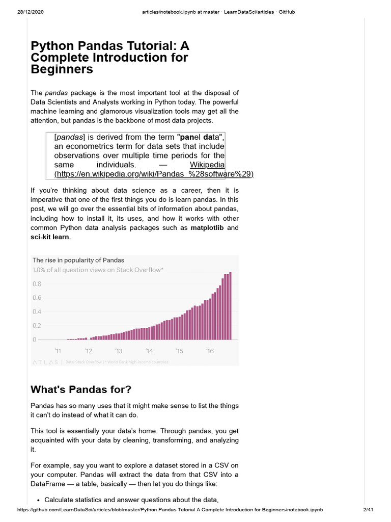 Panduan Pandas | PDF | Computing