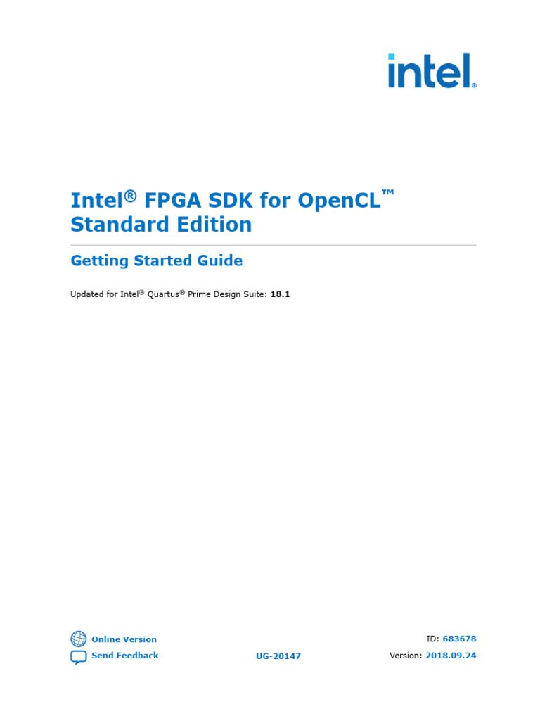 Intel FPGA SDK for OpenCL Guide | PDF | Field Programmable Gate Array ...