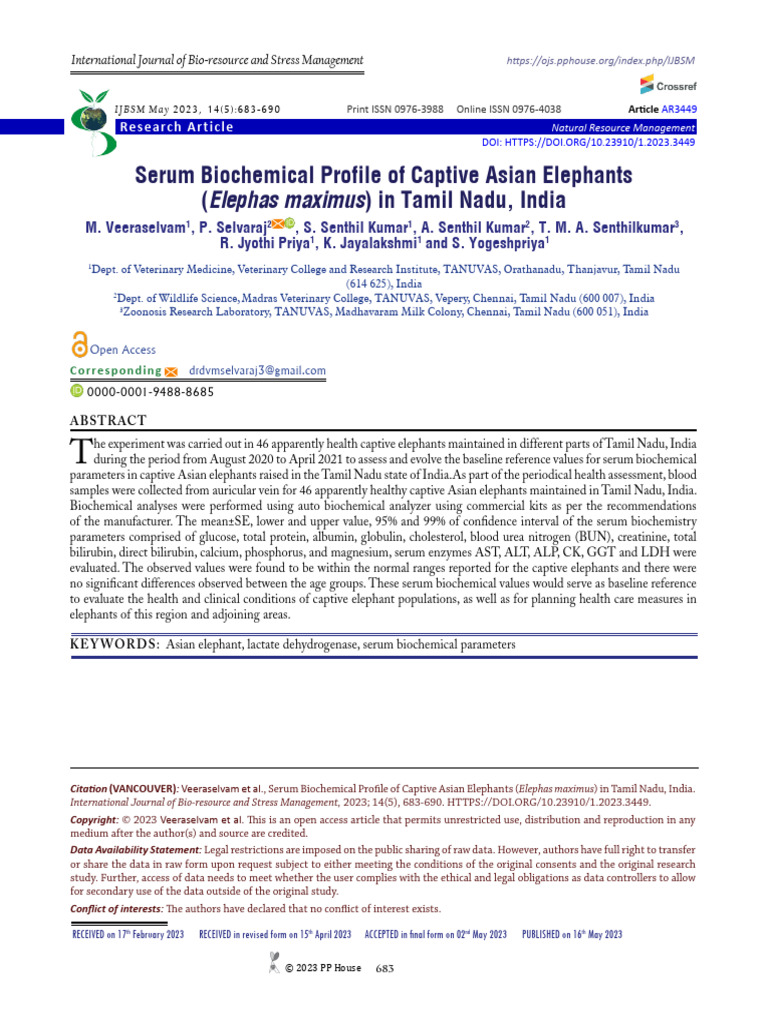 3+IJBSM+May+2023+14 5 Veeraselvam+Et+Al | PDF | Creatinine