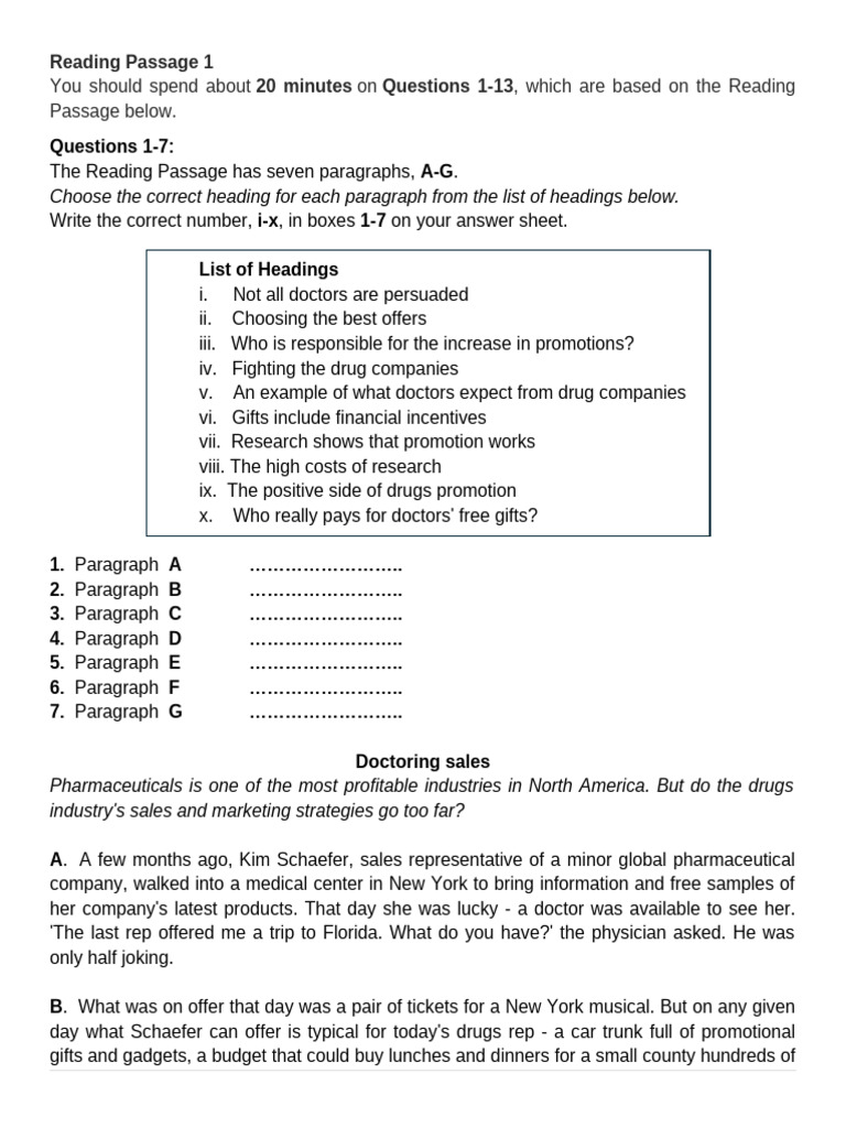 Doctoring Sales in Pharmaceuticals | PDF