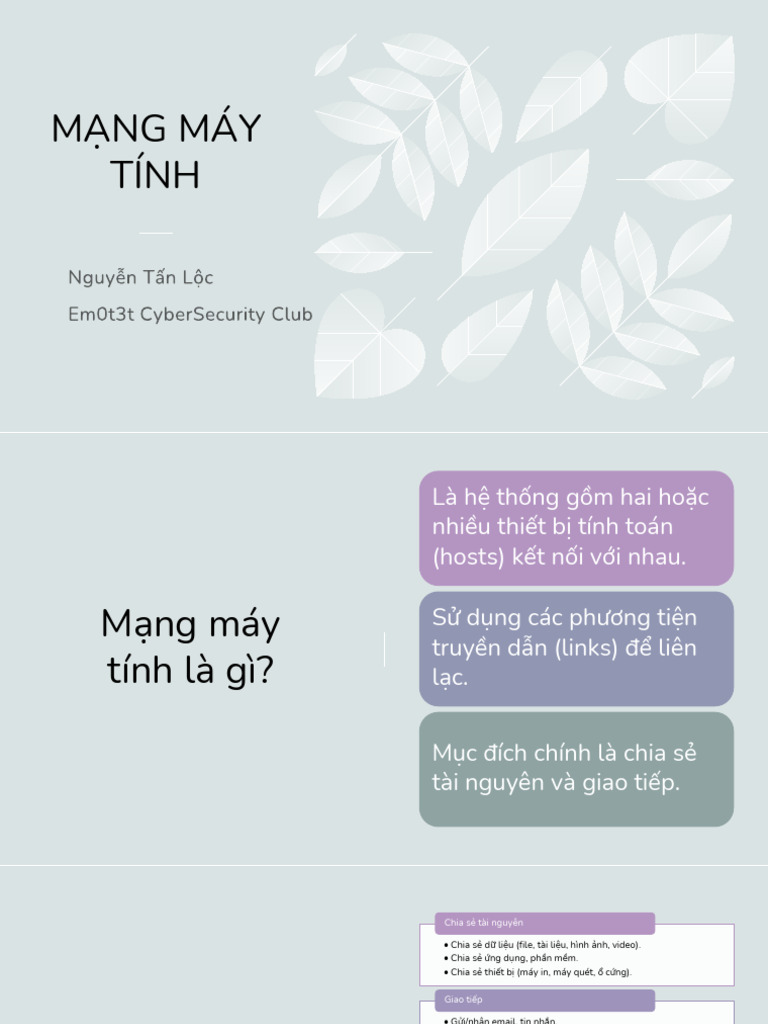 M NG Máy Tính | PDF