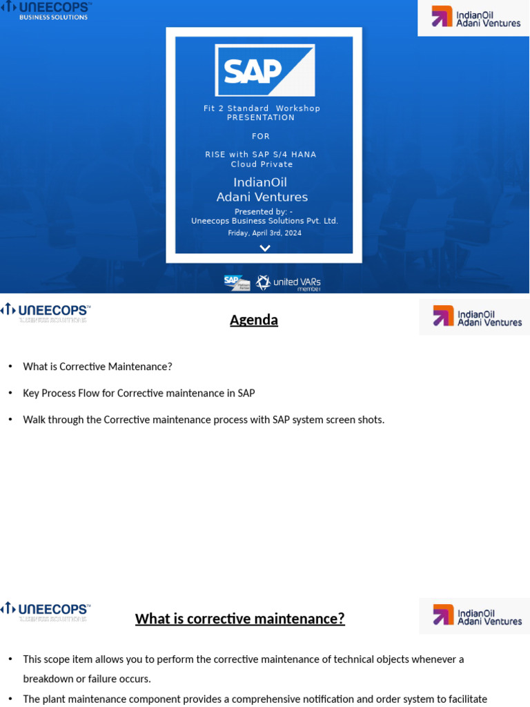 Corrective Maintenance Process in SAP | PDF | Computing