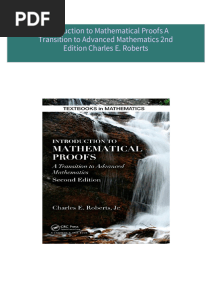 Download Complete Introduction to Mathematical Proofs A Transition to Advanced Mathematics 2nd Edition Charles E. Roberts PDF for All Chapters