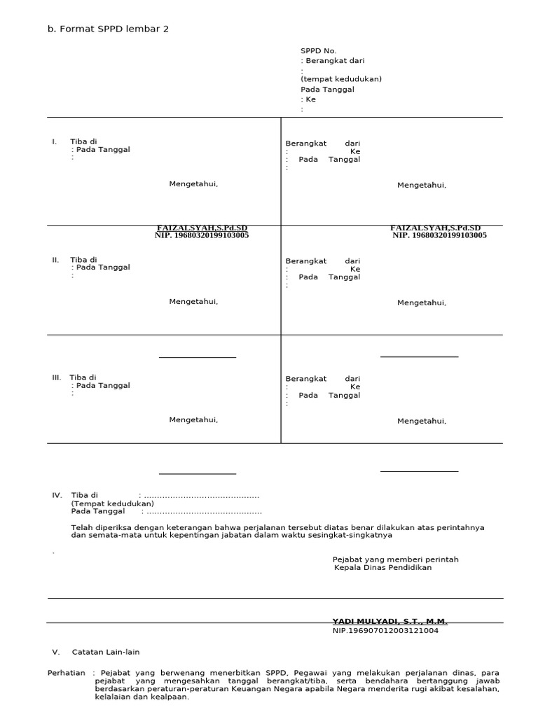 Blanko SPPD | PDF
