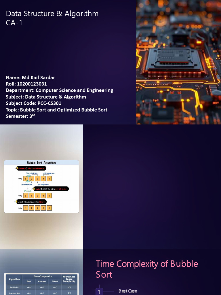 MD Kaif Sardar | PDF | Computer Science | Algorithms And Data Structures