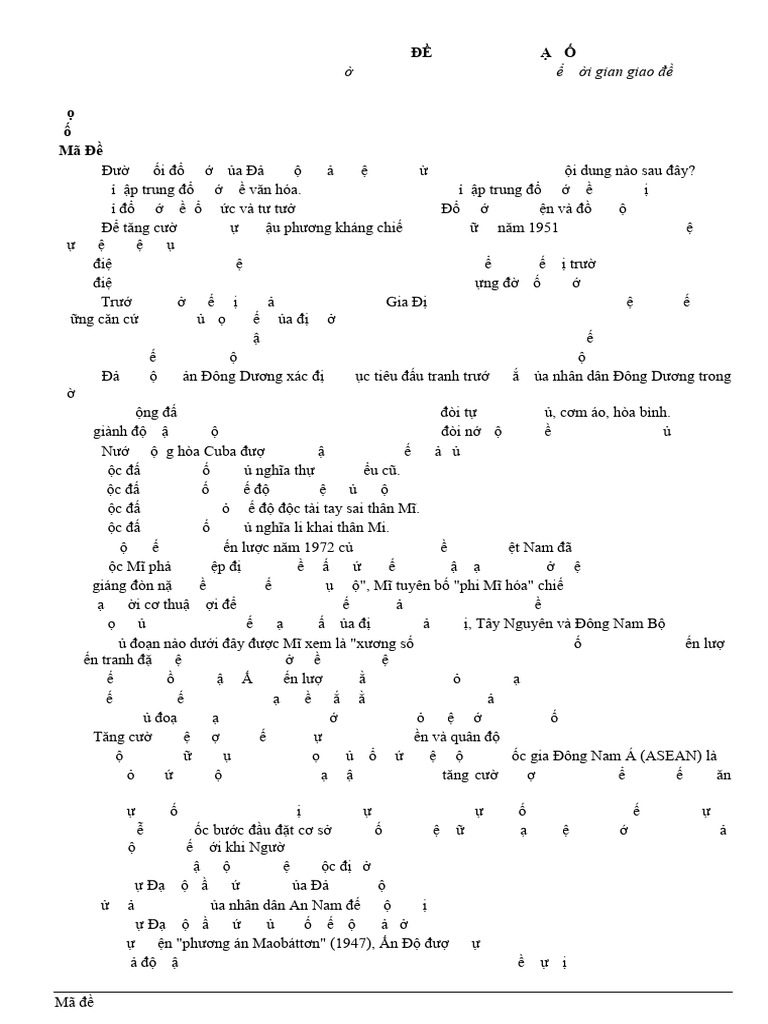 De thi thu tot nghiep mon su 2024 mau so 18 pdf