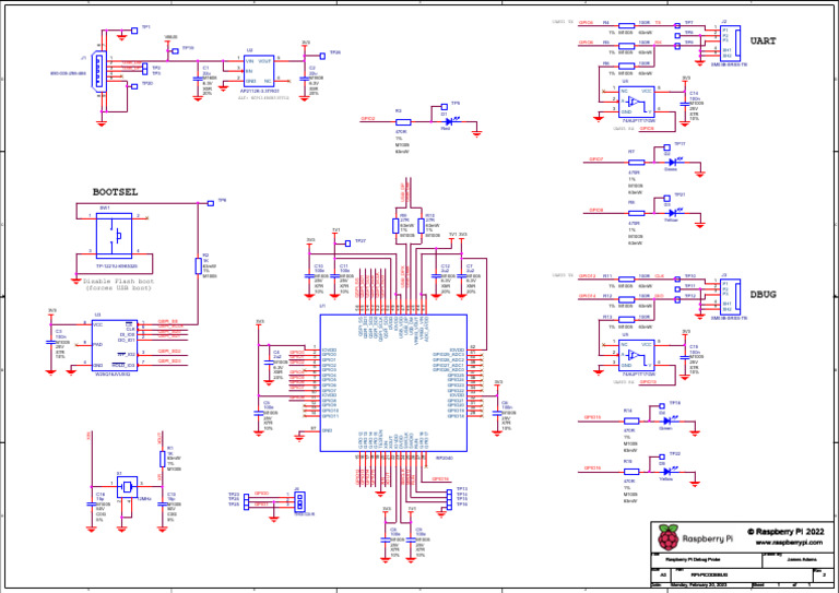 Raspberry Pi Debug Probe Schematic | PDF
