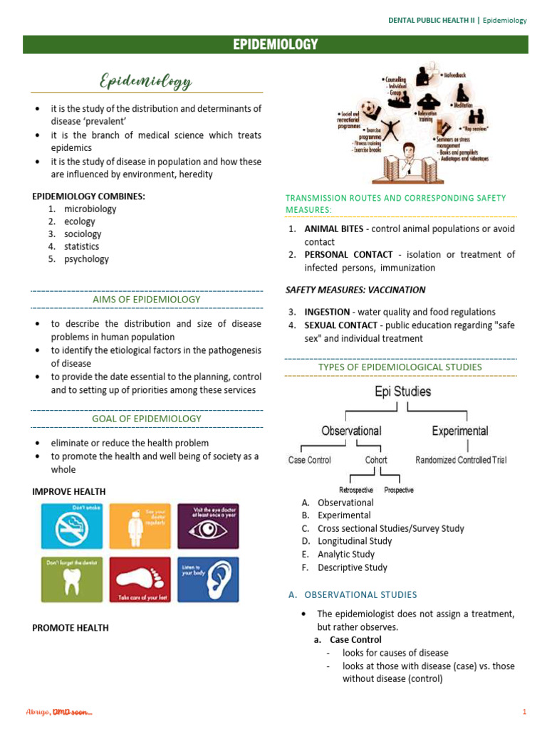 EPIDEMIOLOGY | PDF | Cohort Study | Epidemiology