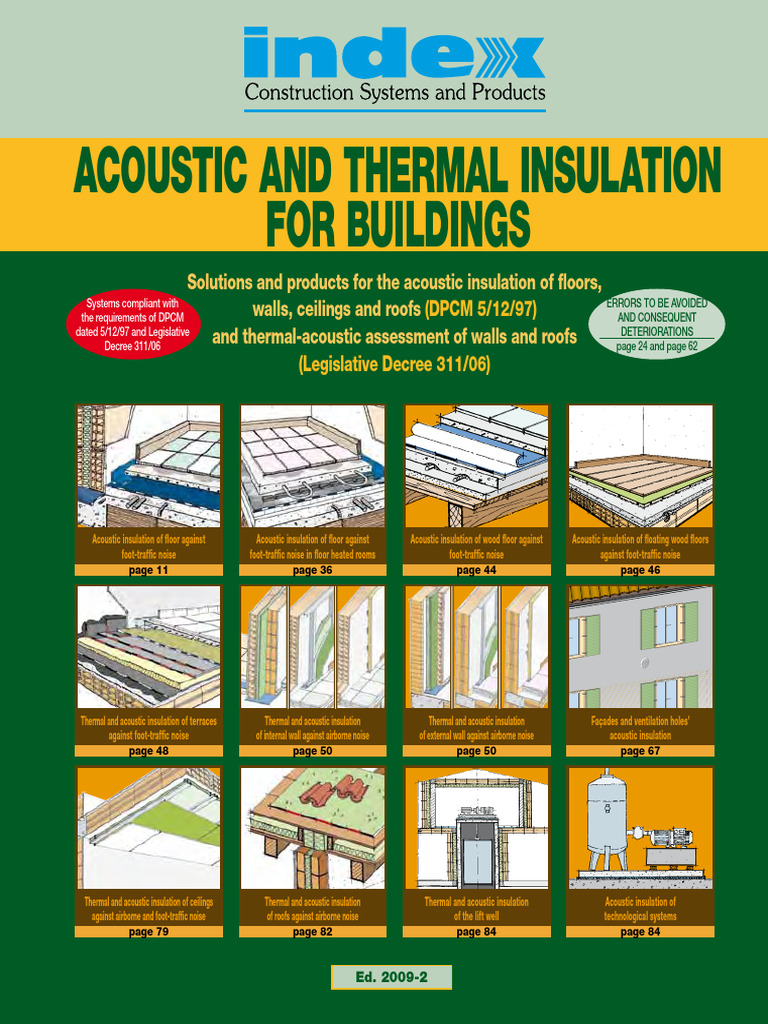 Acoustic and Thermal Insulation Solutions | PDF | Building Insulation ...
