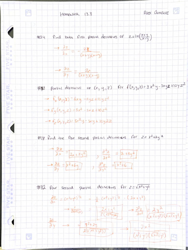 Calc III HW 13.3sn | PDF
