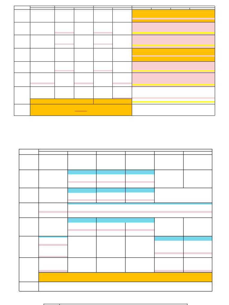 TIMETABLE - 11th November To 17th November 2024 T | PDF | Standardized ...
