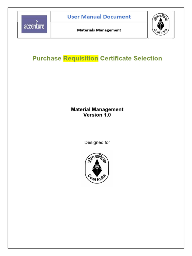 User Manual For PR Certificate Selection | PDF | Software Engineering ...