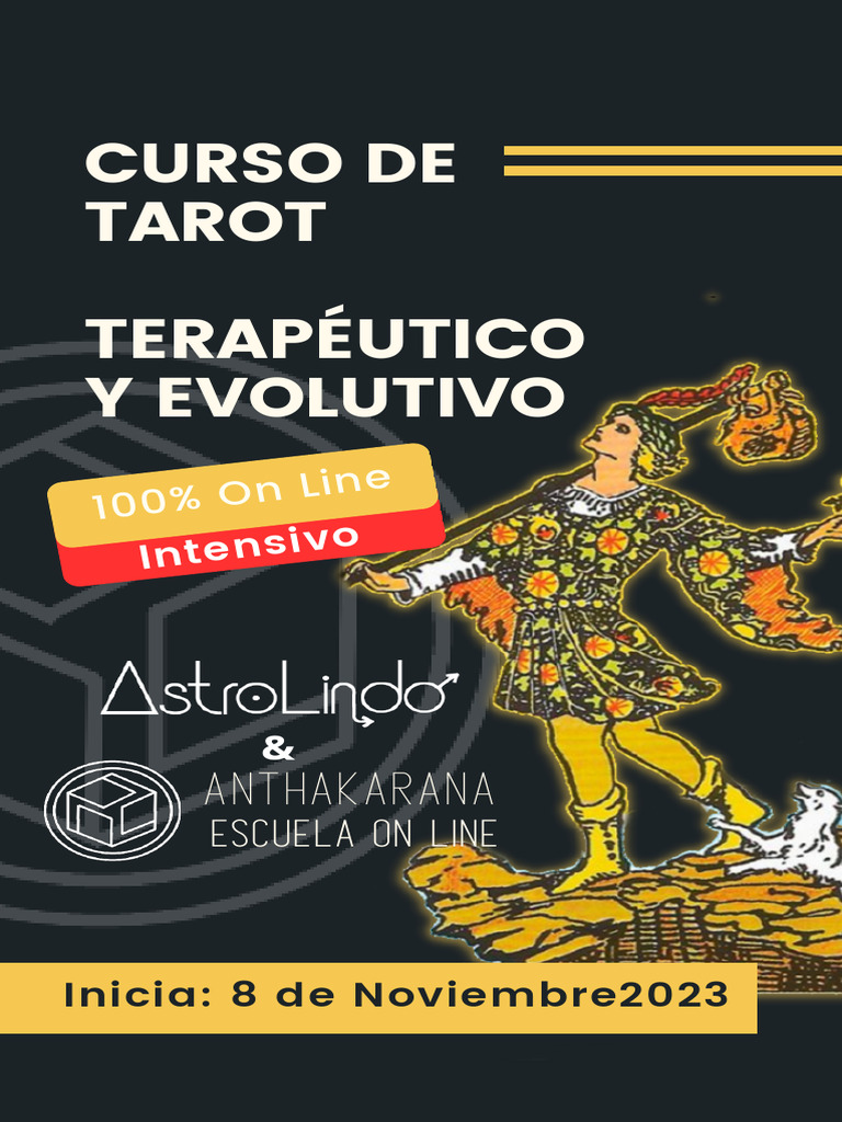 Curso Intensivo de Tarot Terapéutico Online | PDF | Tarot
