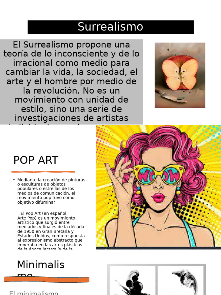 Movimientos Artísticos: Surrealismo y Más | PDF