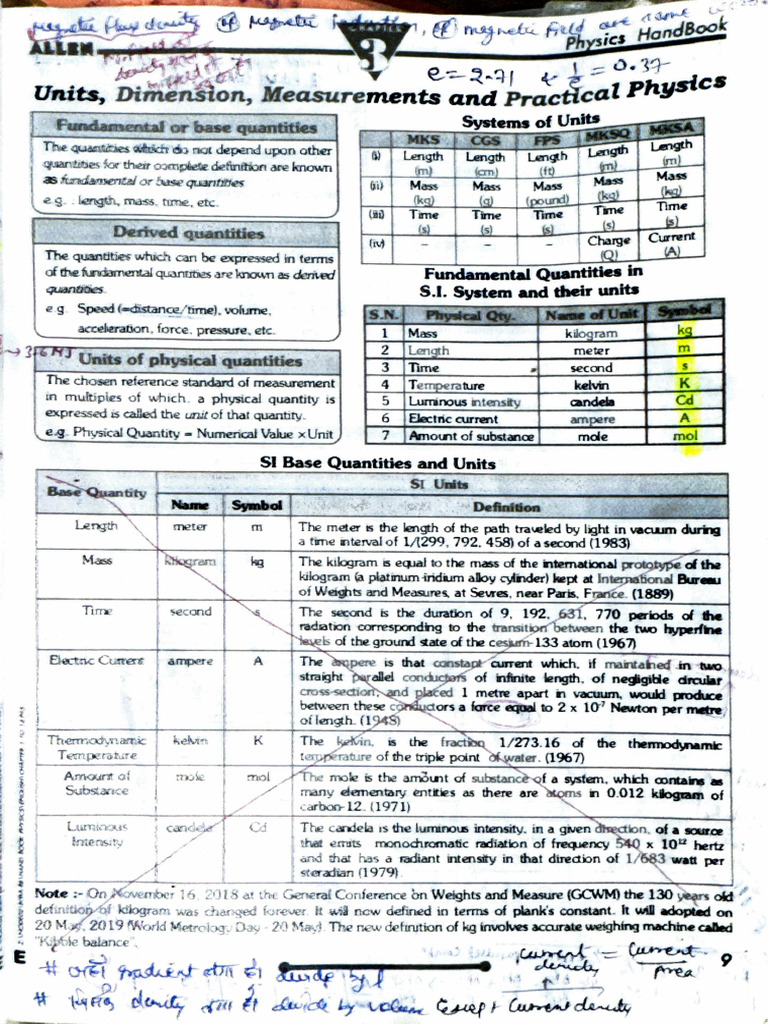 Understanding SI Units and Measurements | PDF | Physical Quantities ...