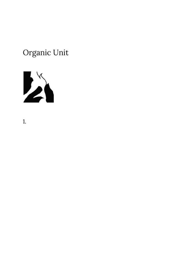 Organic Unit | PDF