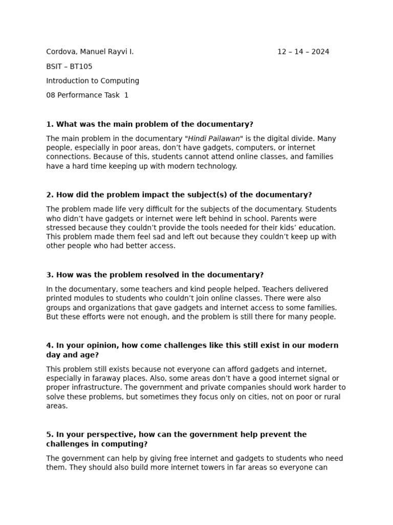 08 Performance Task | PDF