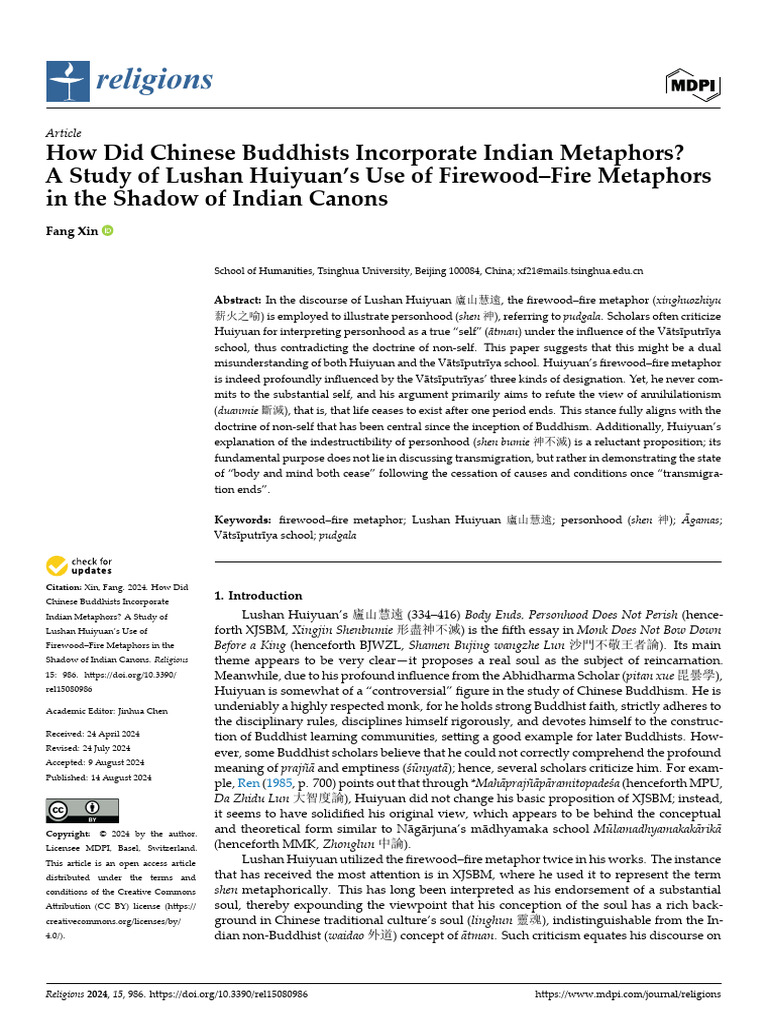 How Did Chinese Buddhists Incorporate in | PDF | Buddhist Philosophy ...