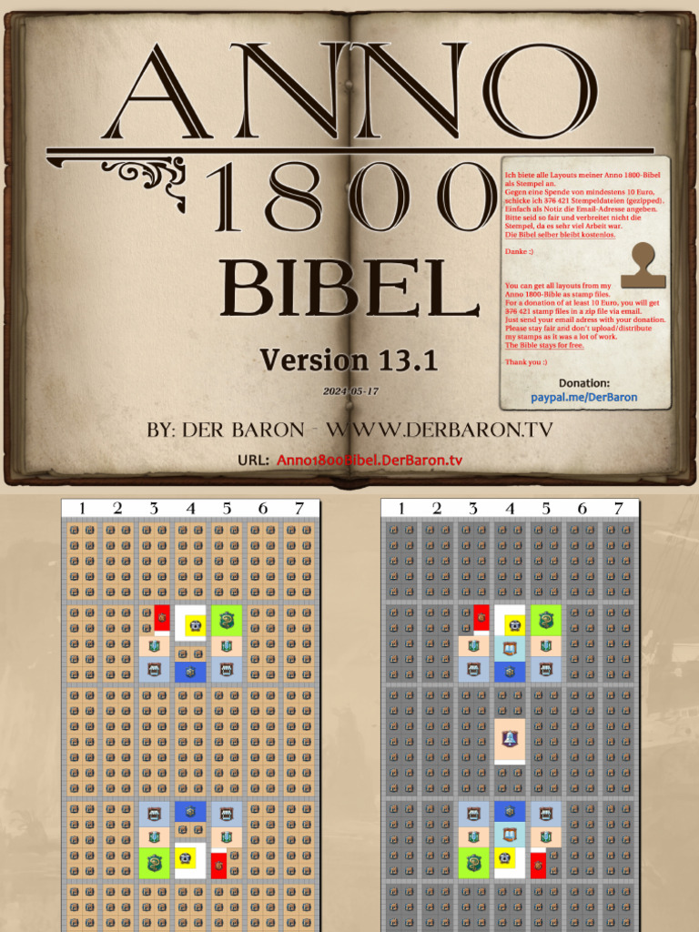 Anno 1800 Stamp Layouts for Donation | PDF