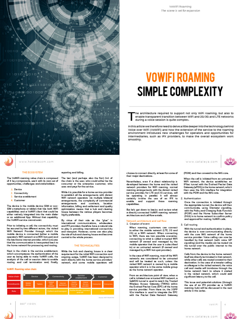 VoWiFi Roaming Call Flow Explained | PDF | Computer Network | Ip ...