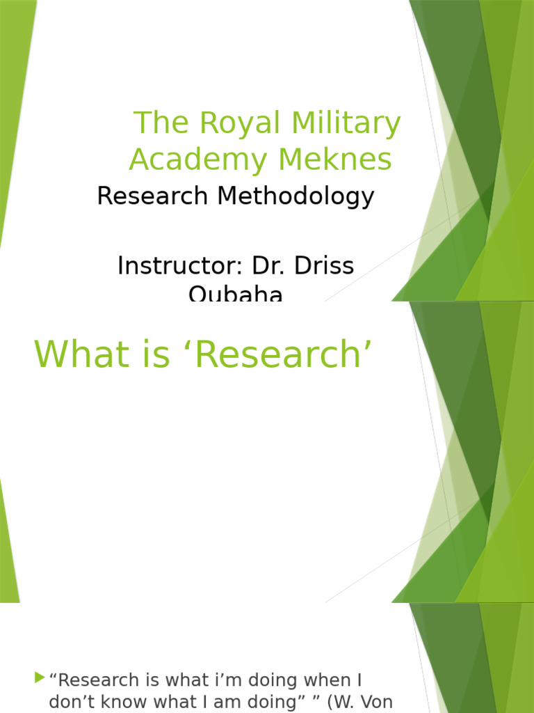 Research Methodology Overview | PDF | Quantitative Research ...