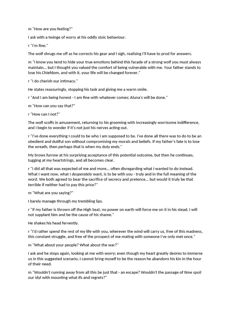Emotional Struggles of a Wolf Chief | PDF