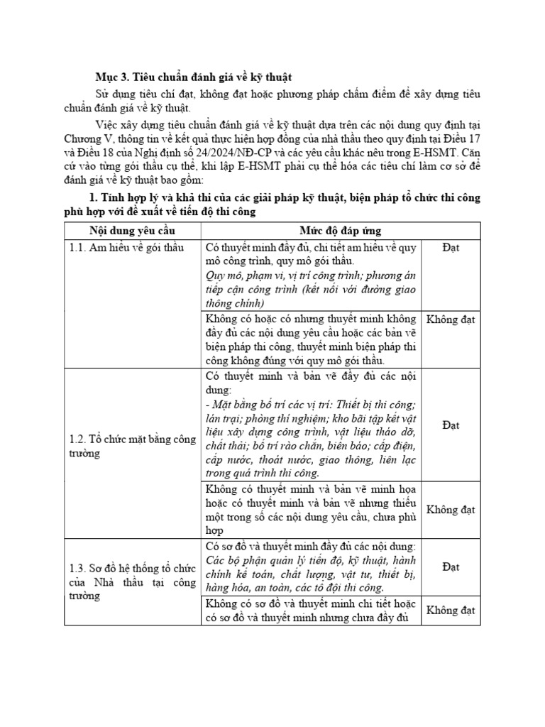 Muc 3 - Tieu Chuan Danh Gia Ve Ky Thuat | PDF