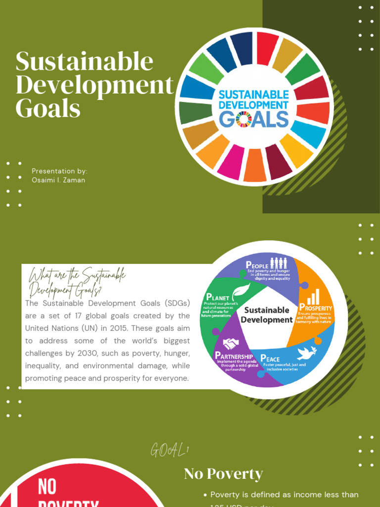 Overview of Sustainable Development Goals | PDF | Sustainability | Poverty