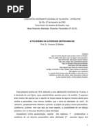 A a Da Alteridade Em Psicanalise