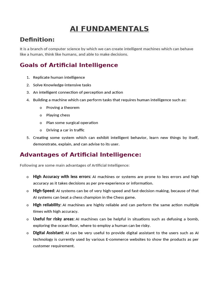 AI Fundamentals | PDF | Artificial Intelligence | Intelligence (AI ...