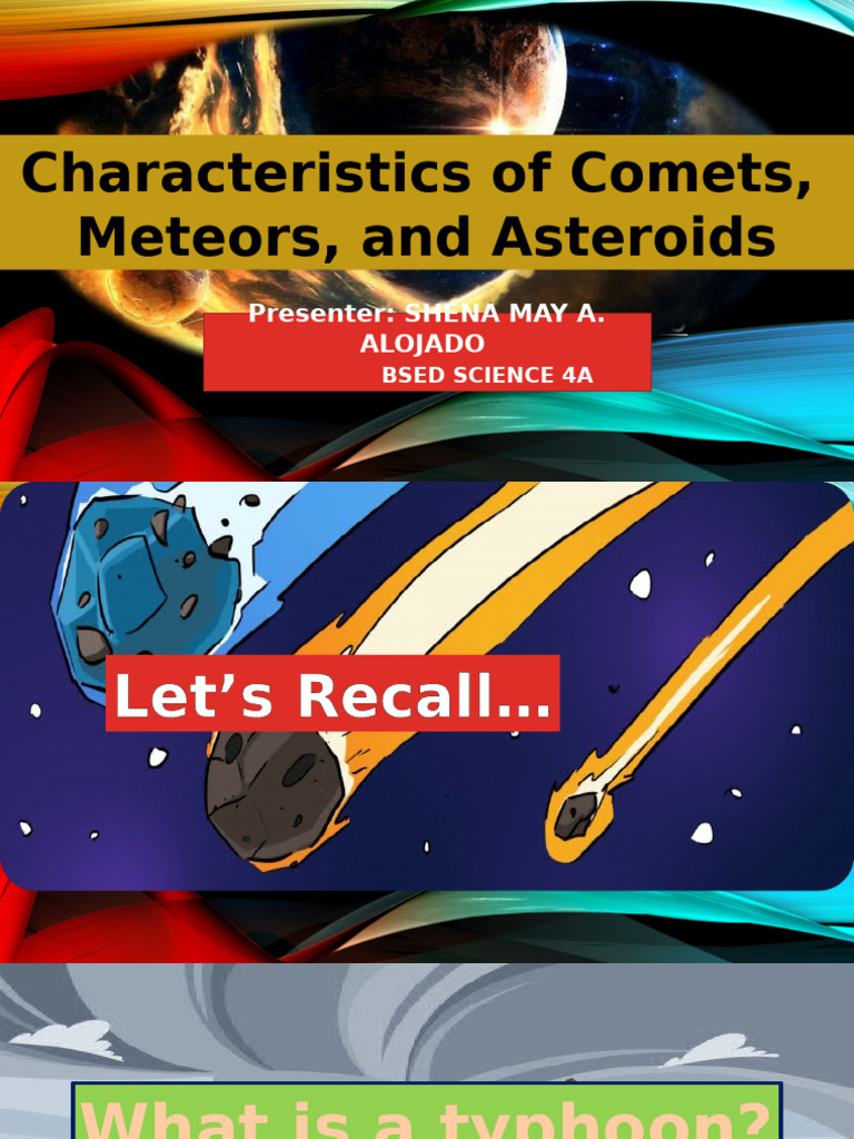 Comets, Meteors, and Asteroids Explained | PDF | Meteoroid | Comet