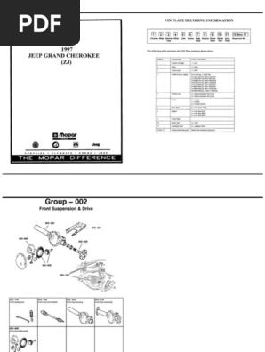 1997 Jeep Grand Cherokee Suspension Guide | PDF | Axle | Car