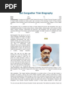 Bal Gangadhar Tilak Biography