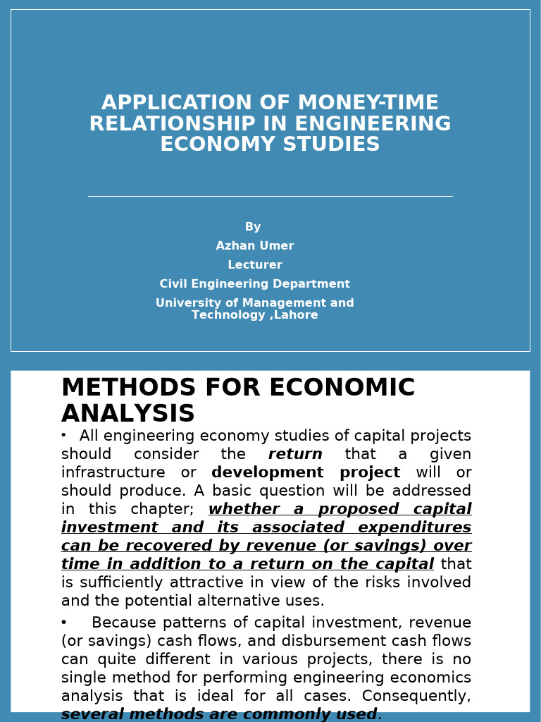 Engineering Economy: Money-Time Methods | PDF | Internal Rate Of Return ...