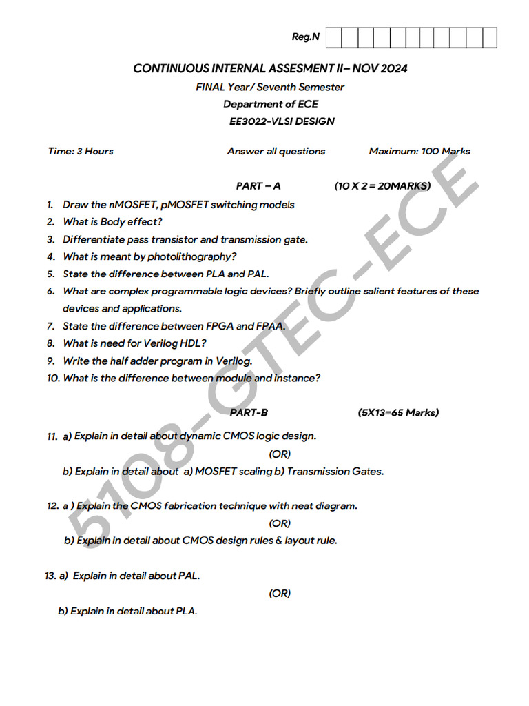 Ciat Ii Vlsi Eee Pdf