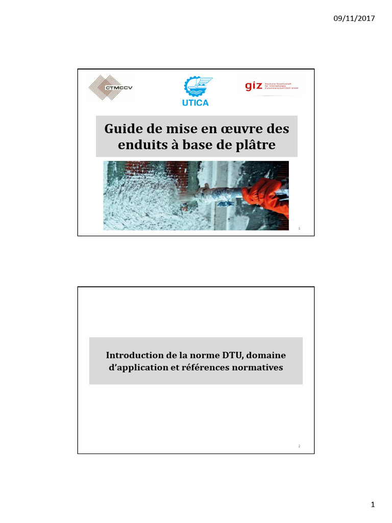 Guide DTU pour enduits sur ossature bois | PDF | Plâtre | Mortier ...