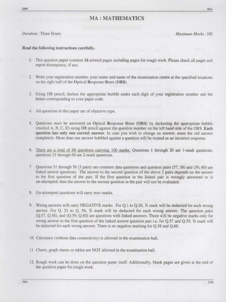 MA2009 | PDF