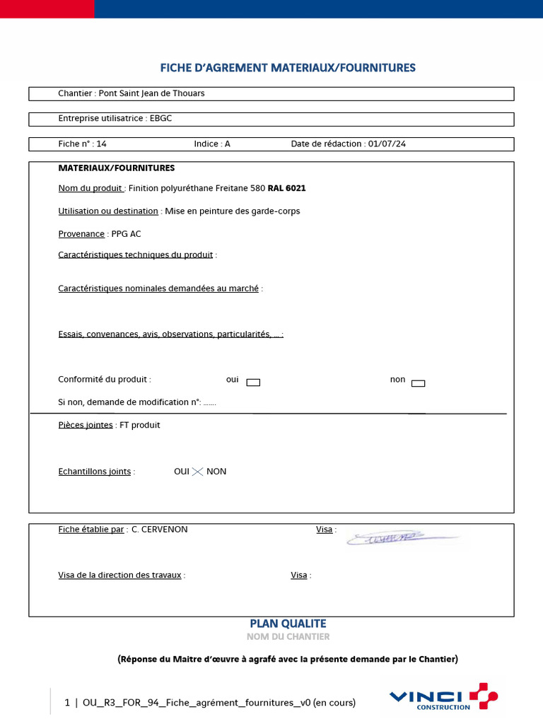 Fiche d'agrément Freitane 580 | PDF | Chimie physique | Phénomène ...