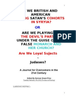Journal of Overcomer in 21st Century Loyal Subjects or Jadases 7.2.2012
