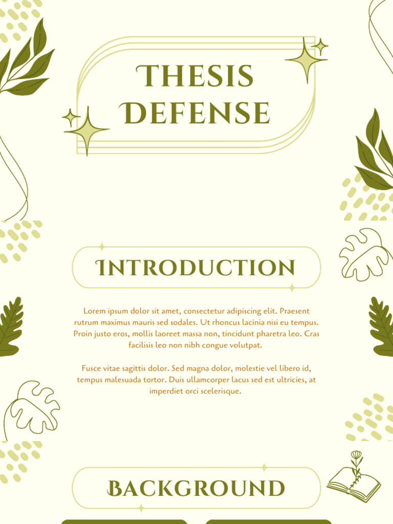 Thesis Defense Overview and Insights | PDF
