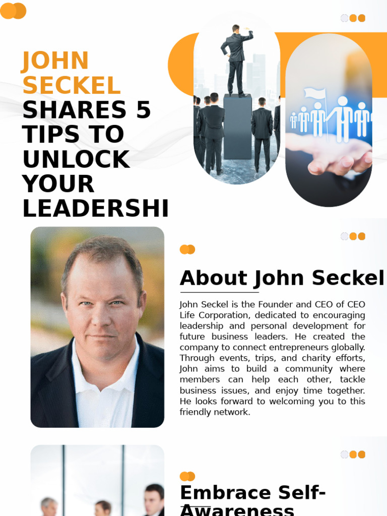 John Seckel Shares 5 Tips to Unlock Your Leadership Potential | PDF