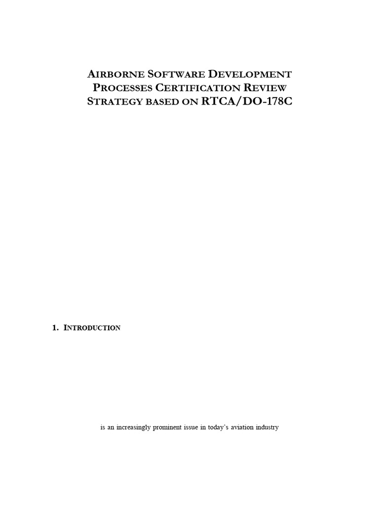 Airborne Software Certification via DO-178C | PDF | Systems Engineering ...