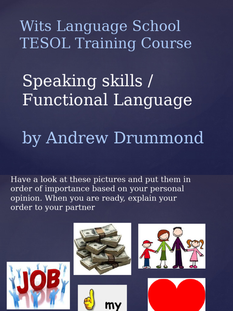 Enhancing Speaking Skills in TESOL | PDF