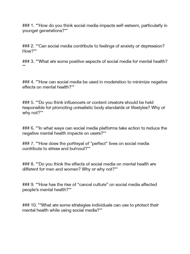 Social Media and Mental Health | PDF