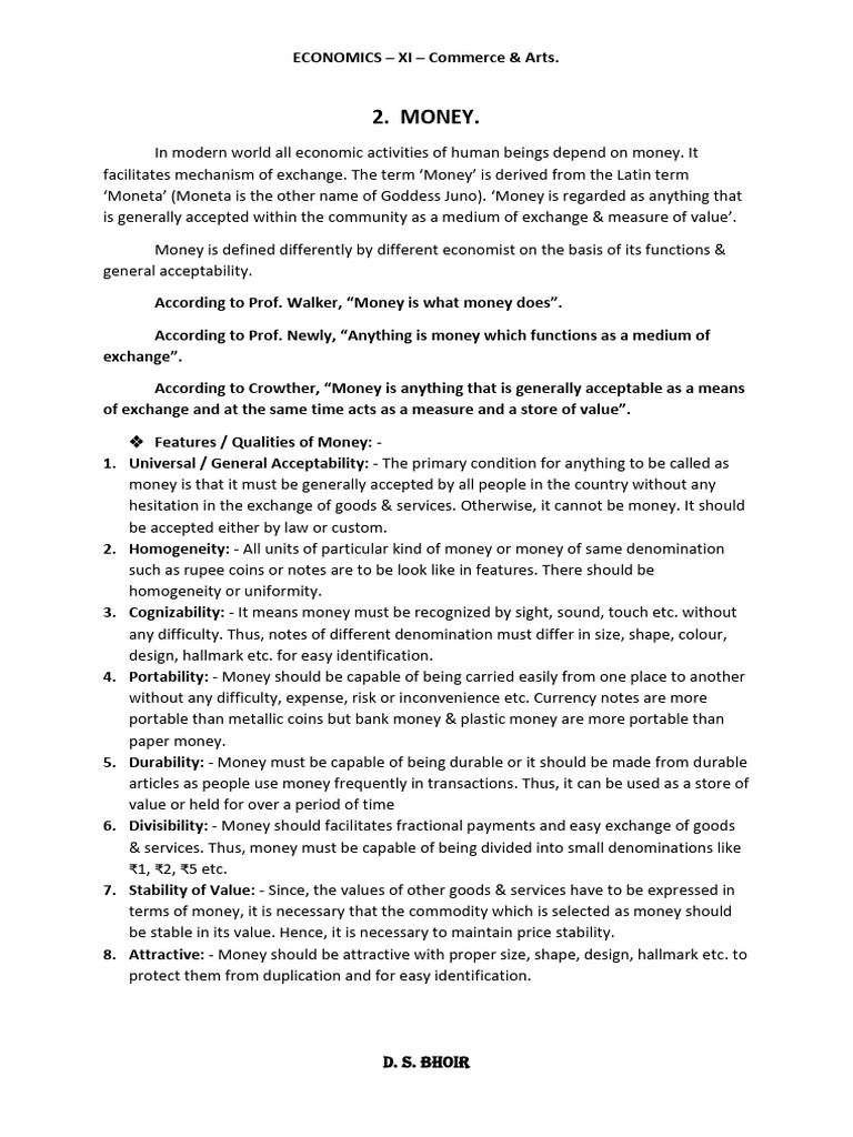Understanding Metallic Money in Economics | PDF | Money | Coins