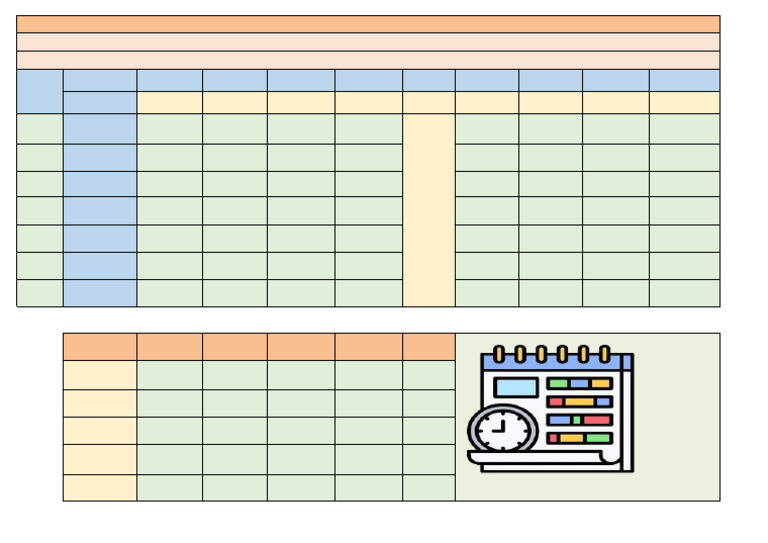 Class VI Online Timetable 2024-25 | PDF