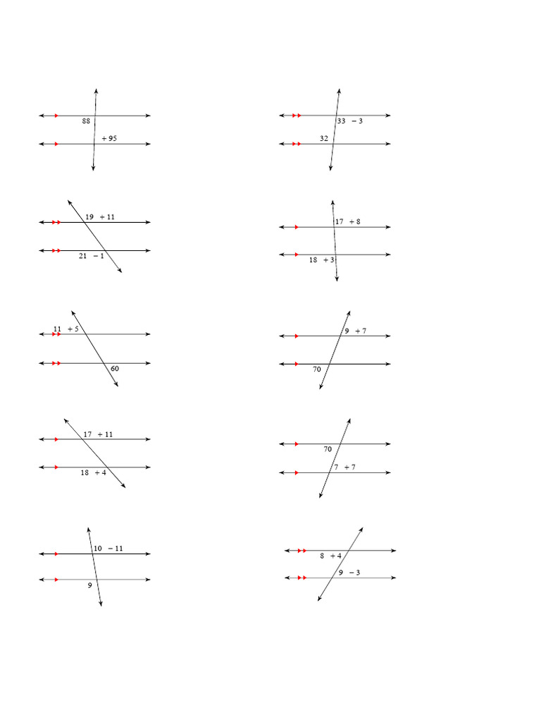 Geometry Worksheet: Solve for x | PDF | Space | Geometry