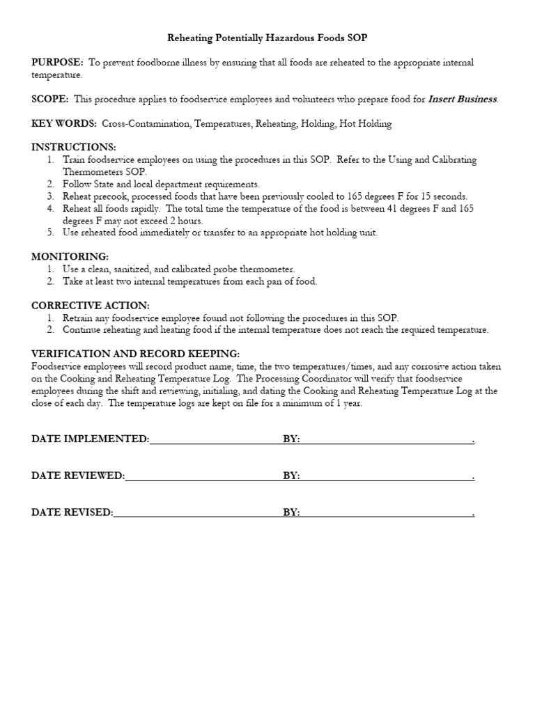 Reheating-Potentially-Hazardous-Foods | PDF