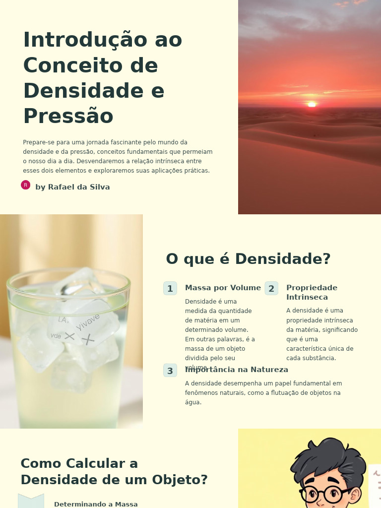 Entendendo Densidade e Pressão | PDF | Pressão | Densidade